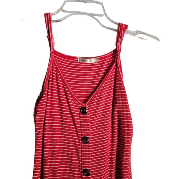 Heart And Hips Red And White Striped Bodycon Dress - Picture 3 of 4